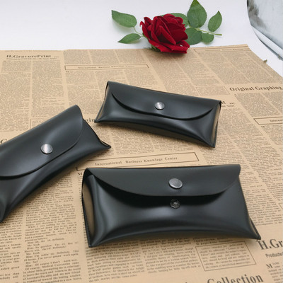 帕森纳太阳镜暗扣盒akl 纯色光学眼镜盒硬皮黑色眼镜盒厂家直销