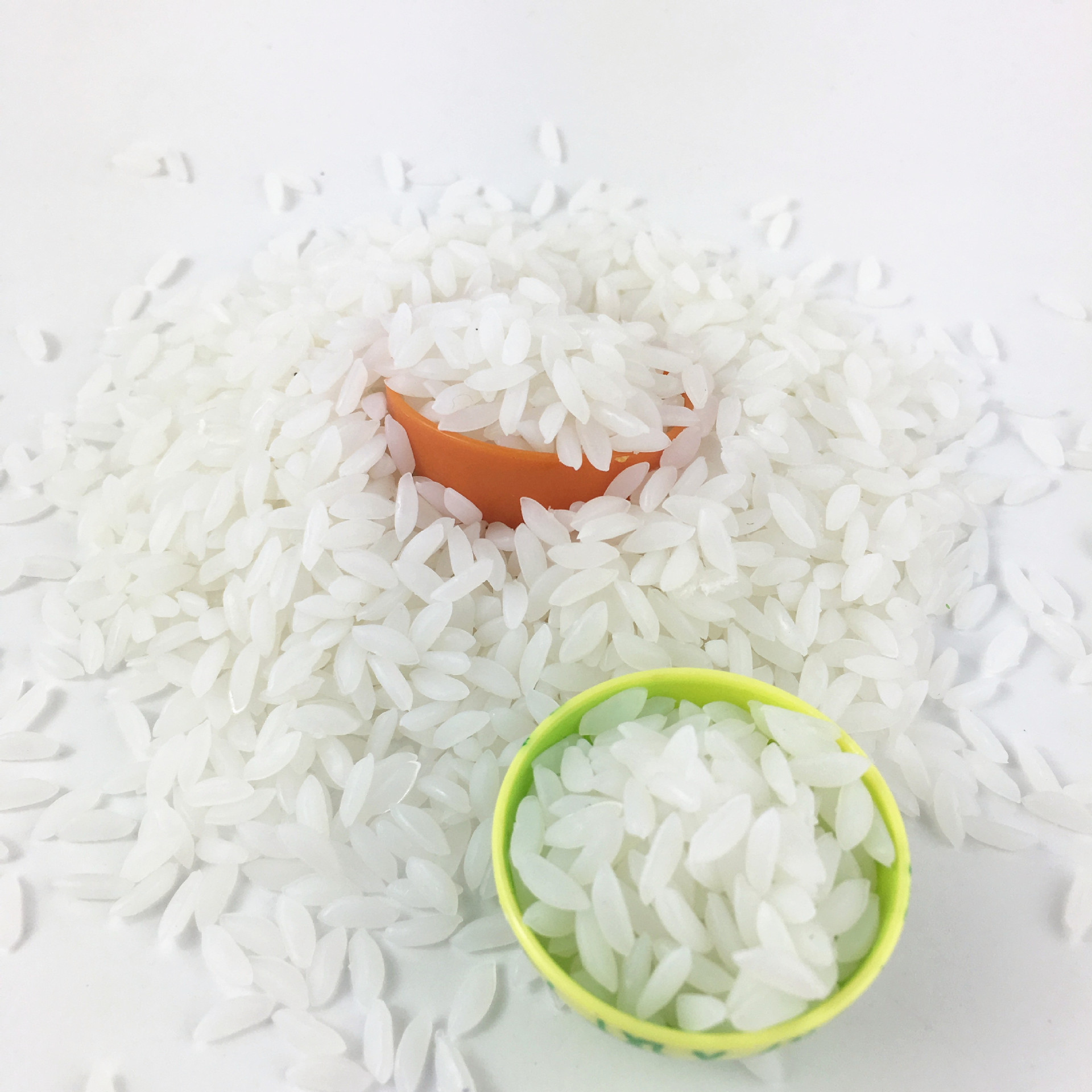 厂家直销pvc仿真米粒 塑料散装大米 仿真米饭模型 食玩配件