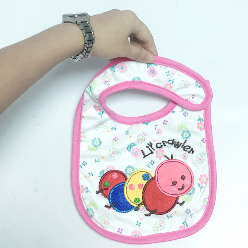 卡通口水巾围嘴定制 印刷logo棉布口水巾 围兜围嘴婴儿口水巾