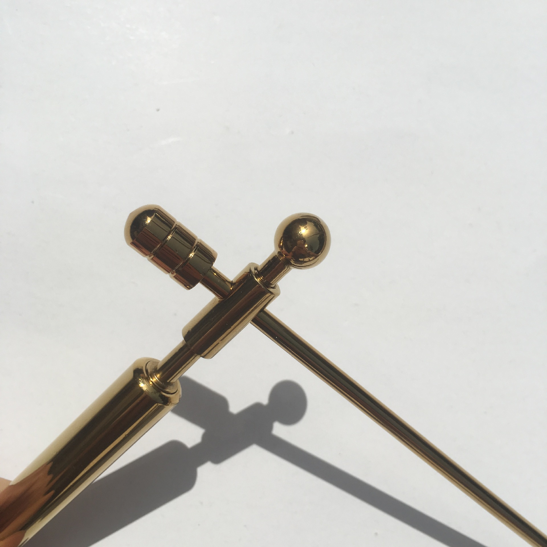 实心黄铜寻龙尺风水探测棒占卜杖地水脉仪寻龙点穴辅助罗盘高精度