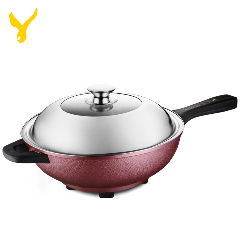 乐厨电炒锅电热锅电子真空锅无烟不粘锅移动厨房电子锅