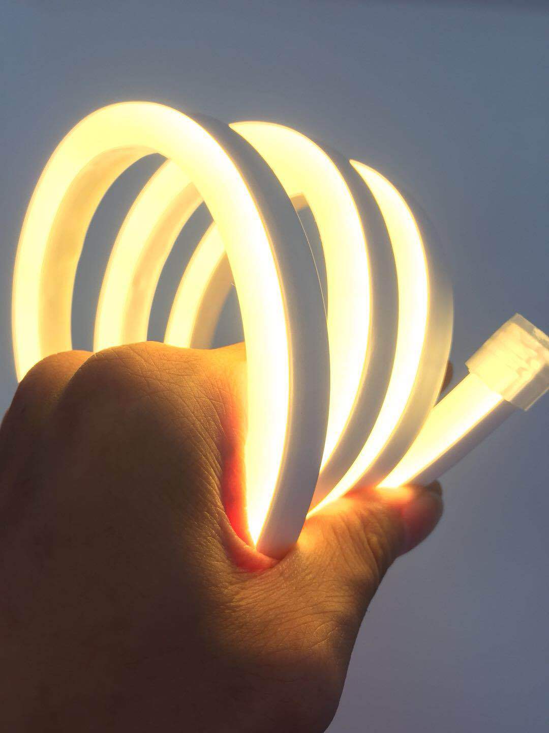 led柔性灯带12v霓虹七彩变色户外灯带高亮广告招牌造型防水软灯带