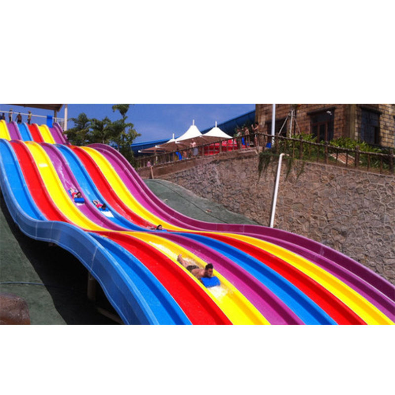 彩虹滑梯 水上滑梯 大型水上乐园设备 大型玻璃钢彩虹滑道