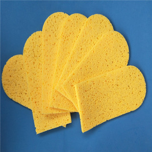 东莞直供黄色强力吸水清洁木浆棉 多孔吸水木纤维素纤维海绵