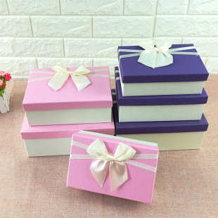 长方形礼品盒婚庆礼物盒商务服装化妆品包装盒礼盒现货纸盒子批发