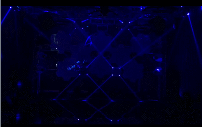 专利新款舞台灯光 led四头光束扫描灯 高频闪酒吧 ktv七彩激光灯