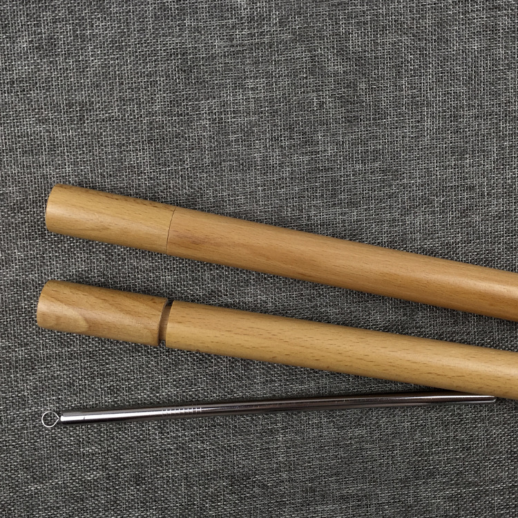 环保吸管榉木木管 定做不锈钢吸管圆管子木吸管-木质