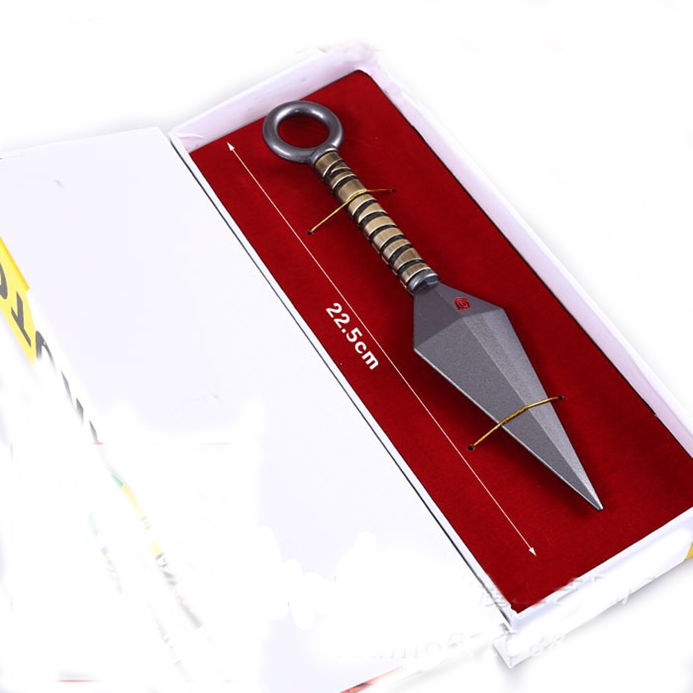 火影忍者 鸣人 佐助 忍字 铜色 苦无 道具 忍具 金属未开刃 盒装