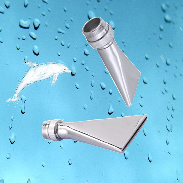 水疗冲击浴喷头泳池池按摩spa池高压扇形不锈钢鸭嘴万向鸭咀喷头
