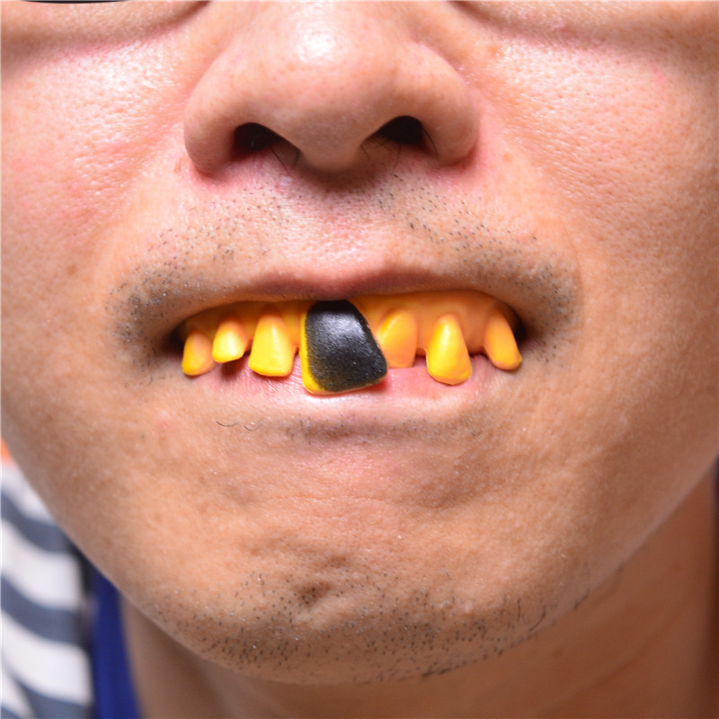 愚人节万圣节整人假牙龅牙吸血鬼牙齿僵尸门牙搞笑搞怪整蛊塑胶