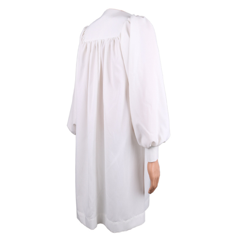 厂家定制 宗教唱诗服 白色圣诗礼服 纯洁神圣 牧师袍加工生产