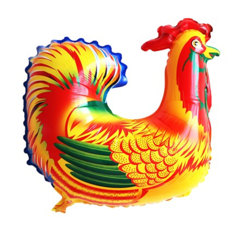 翘尾公鸡气球 儿童生日快乐气球儿童充气玩具气球 派对热卖