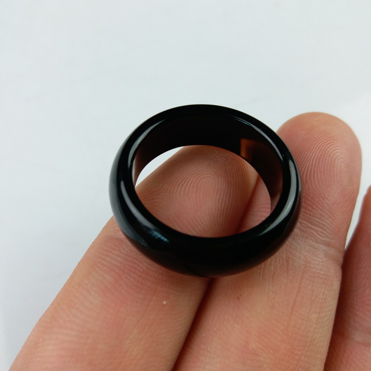 新疆天然玛瑙精品戒指黑玛瑙指环男女手饰爆款厂家一件代发批发