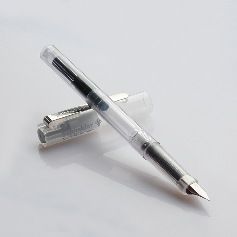 德国施耐德schneider bk406钢笔 透明笔握学生练字墨囊墨水笔批发-阿