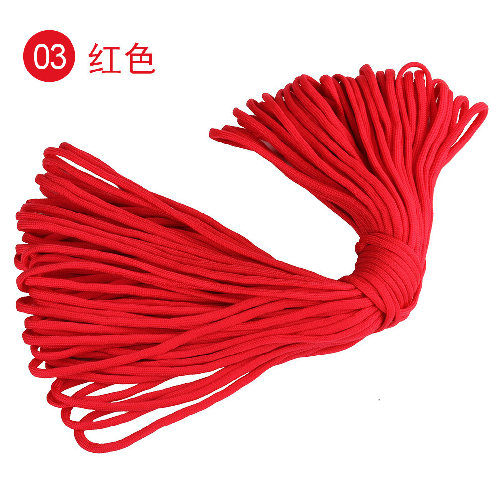 Factory in Stock 5mm Seven-Core Parachute Cord 5mm Outdoor Rope Lifeline Cap Camping Tent Braided Rope Bracelet