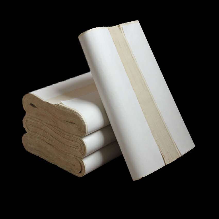 毛边纸六尺小八尺仿古加厚纯竹浆毛边书法练习半生熟元书纸