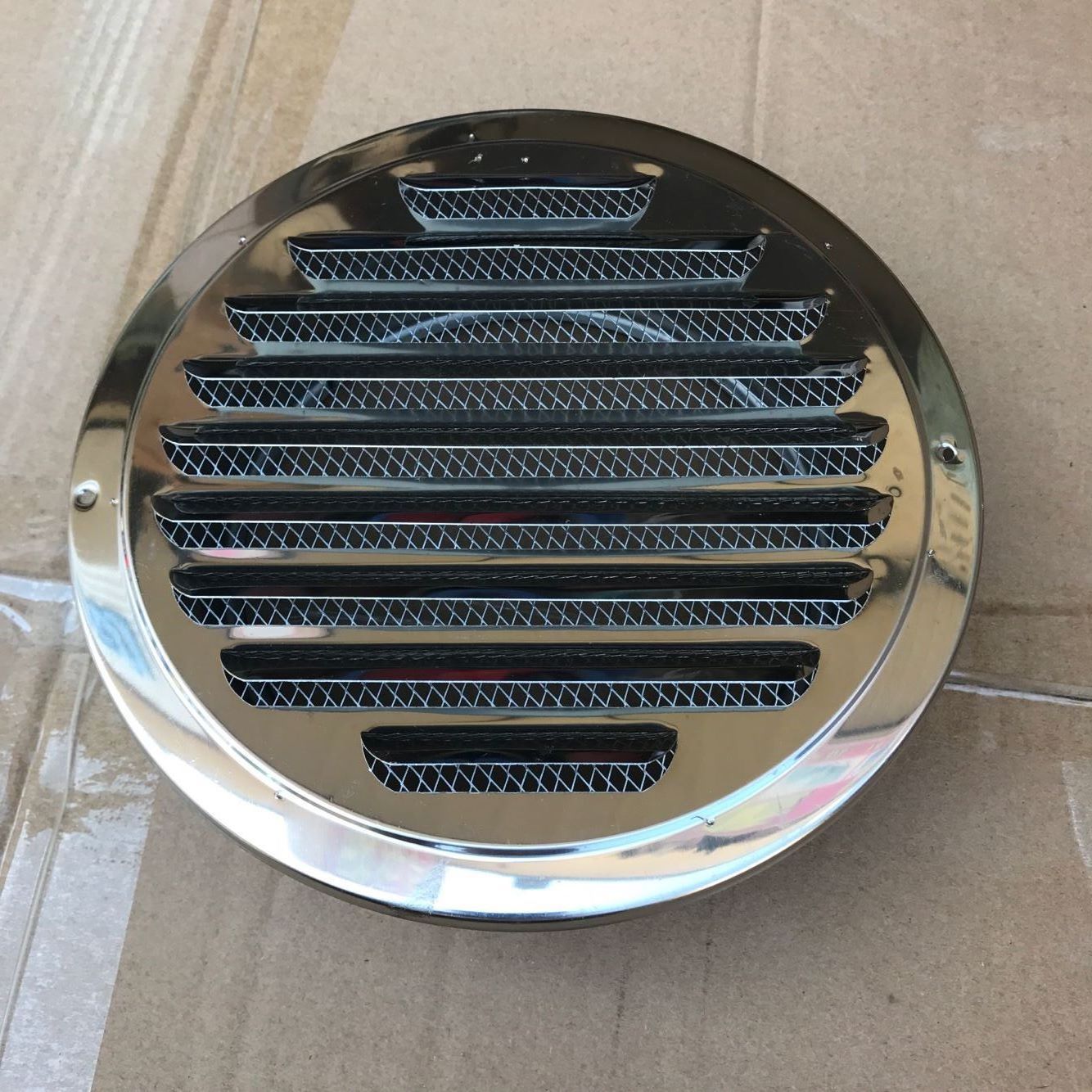 不锈钢平头平口风罩防雨防虫防鸟风帽通风盖外墙防风罩排气出风口