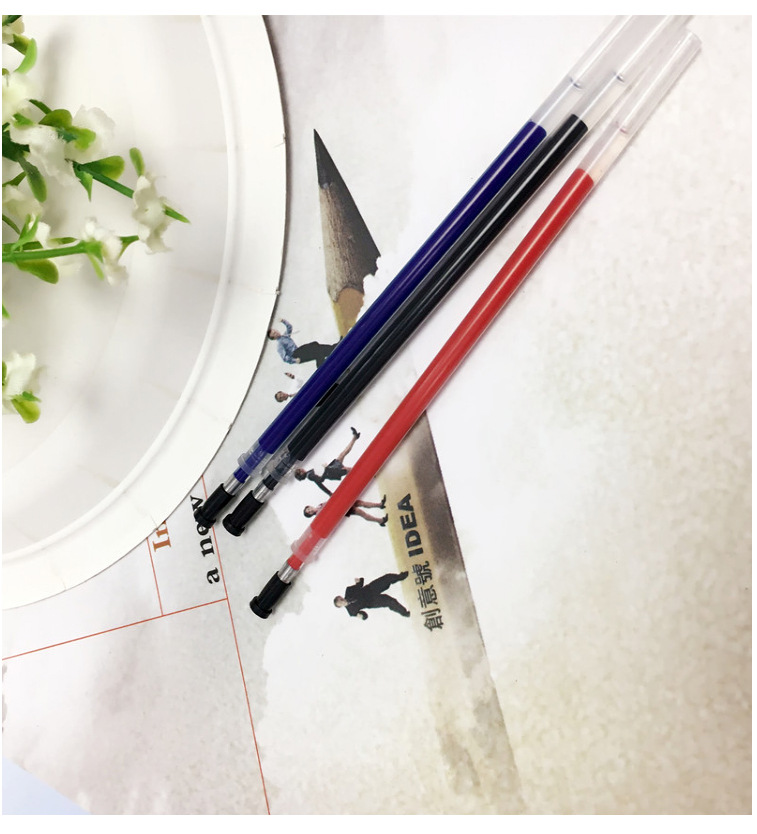 晨光文具替芯子弹头1.0mm通用中性笔芯办公签字笔芯黑色7029