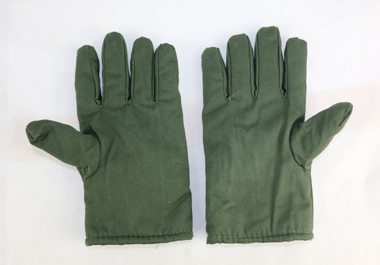 军绿色手套棉手套冬季 保暖手套全指手套劳保