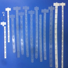 超市展示挂条小零食展示挂钩 支持印刷注塑挂条 白色塑料挂钩胶钩