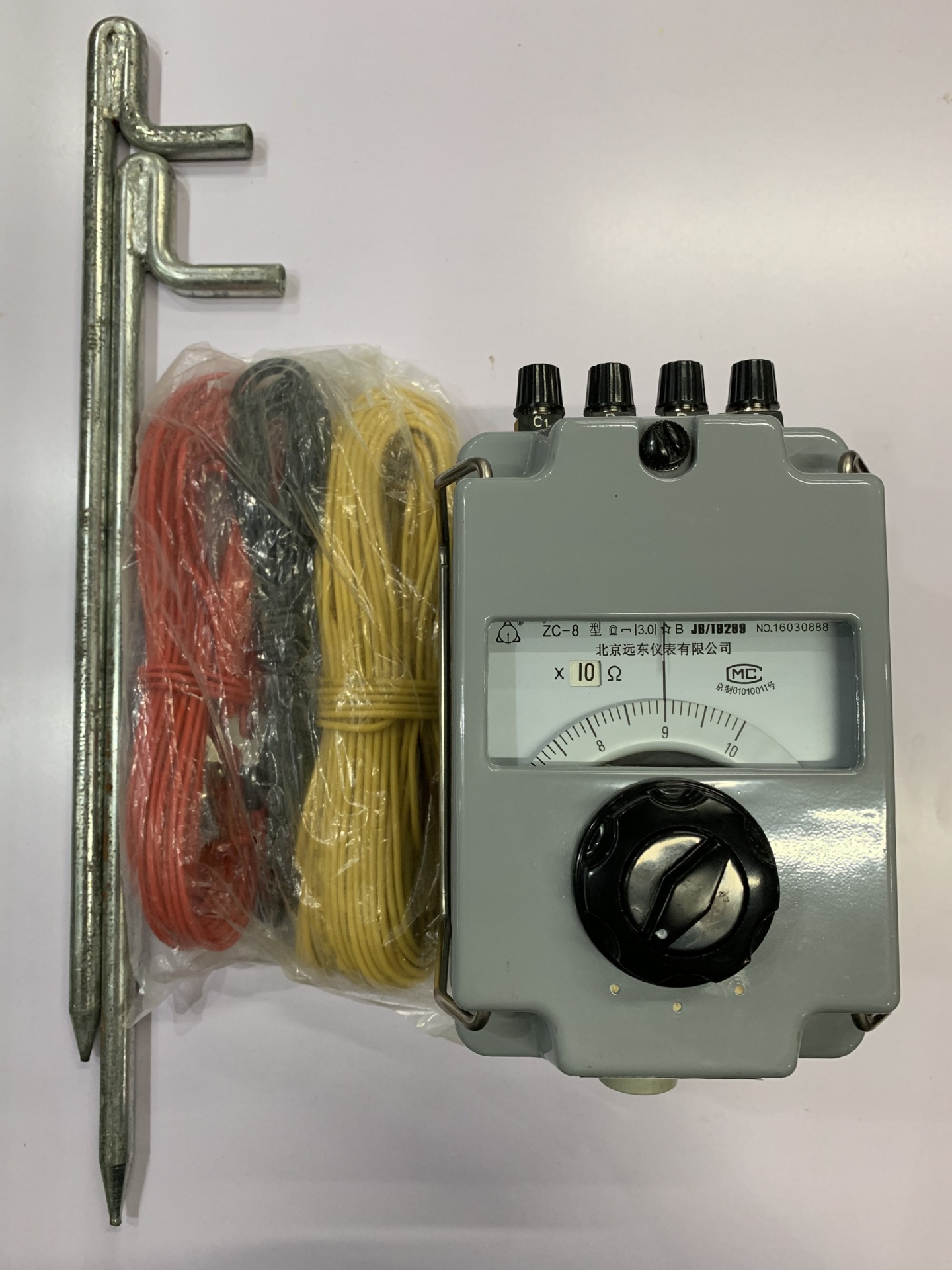 北京远东zc-8接地电阻测试仪兆欧表指针式摇表100欧/1000欧