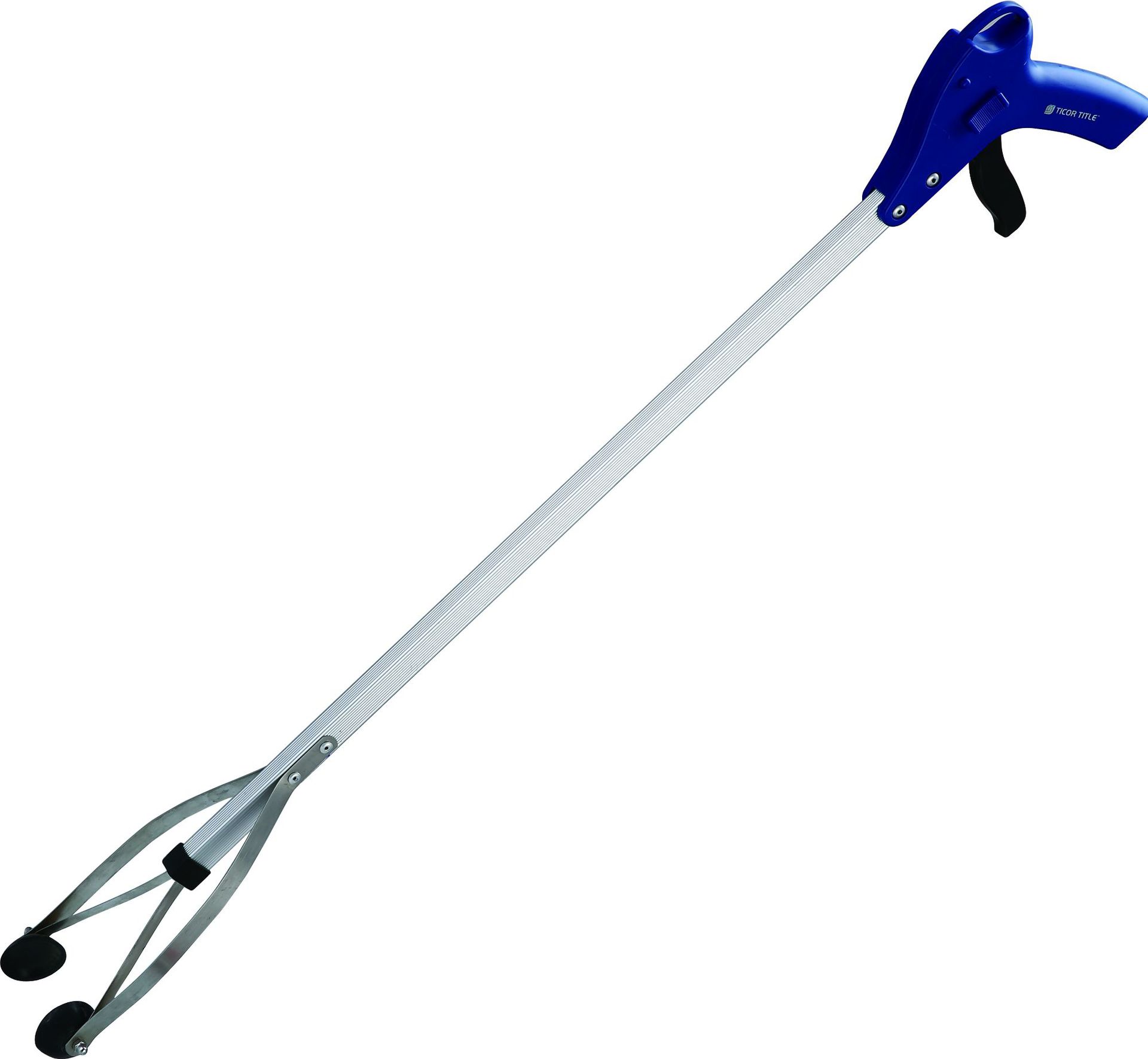 铝合金直柄垃圾夹捡拾物器 家用取物器 环卫垃圾钳卫生夹厂家直供