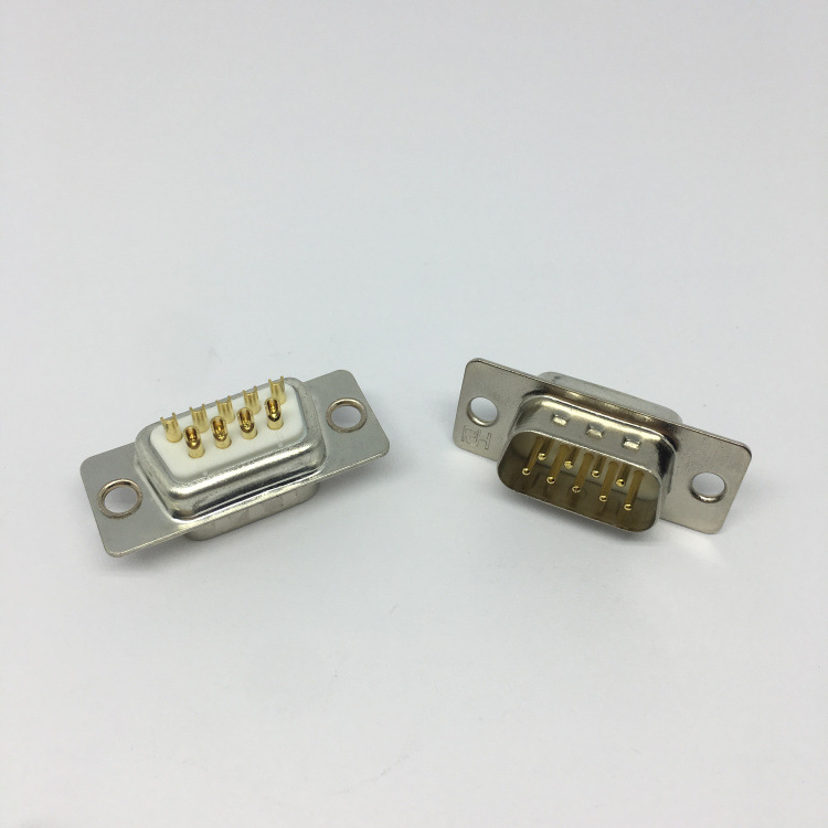 d-sub db9公头 插头 9芯 串口插座电子元器件连接器清仓甩卖