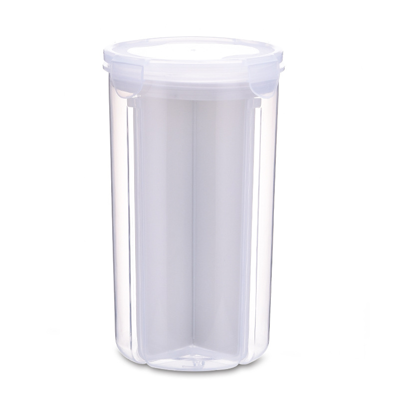 Plastic Bayonet Cereals Storage Sealed Tank Dried Fruit Divided Fresh-Keeping Box Separated Storage Tank 0720