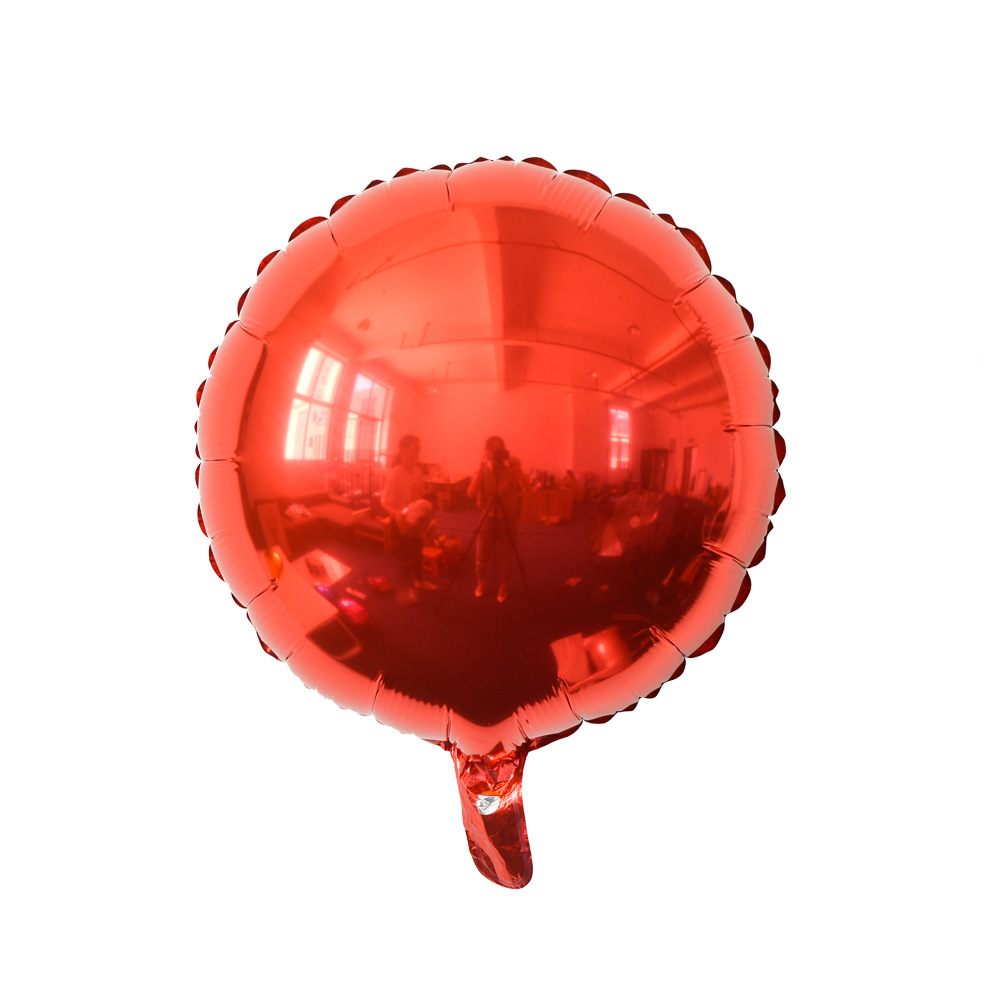 18寸圆形铝膜气球生日派对婚房婚礼求婚装饰铝箔升空氦气balloon