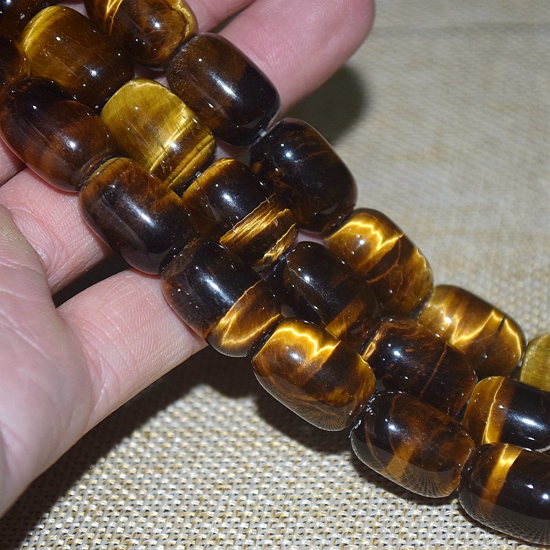 原矿黄虎眼石桶珠 隔珠虎石腰珠 菩提佛珠配件厂家批发-阿里巴巴
