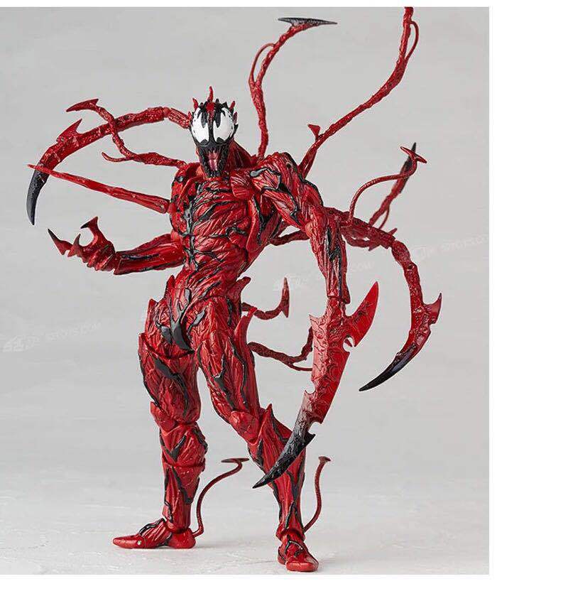 海洋堂山口式amazing超凡蜘蛛侠 红色毒液屠杀 7寸可动