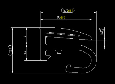 自动扶梯s型嵌条 扶梯盖板塑料插条 西子奥的斯s型嵌条 电梯配件