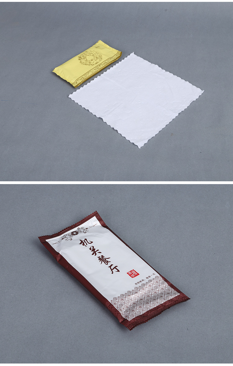湿纸巾-厂家直销酒店餐厅餐饮湿巾一次性纤维压花清洁湿毛巾定制-湿