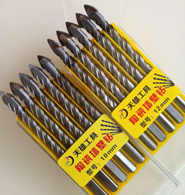 大理石瓷砖开孔器六角柄三角钻霸王钻6mm-12mm陶瓷墙壁三角钻