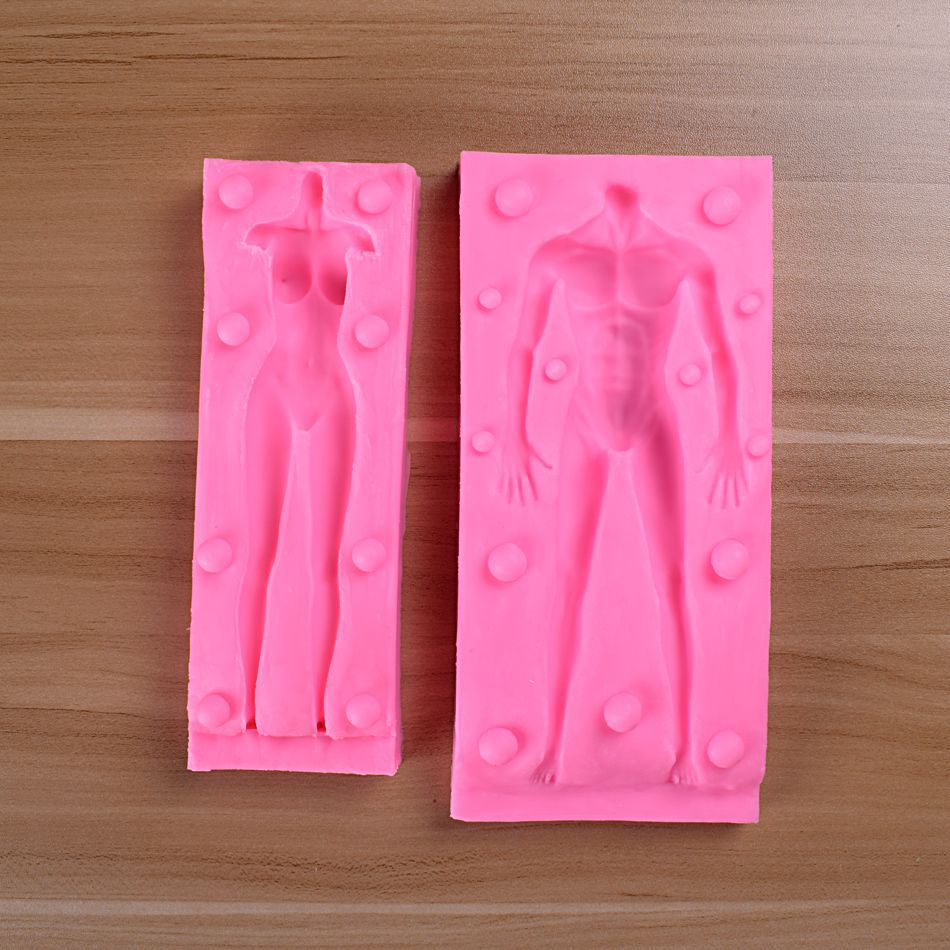 男人女人体硅胶模翻糖蛋糕模烘焙工具装饰品批发滴胶模