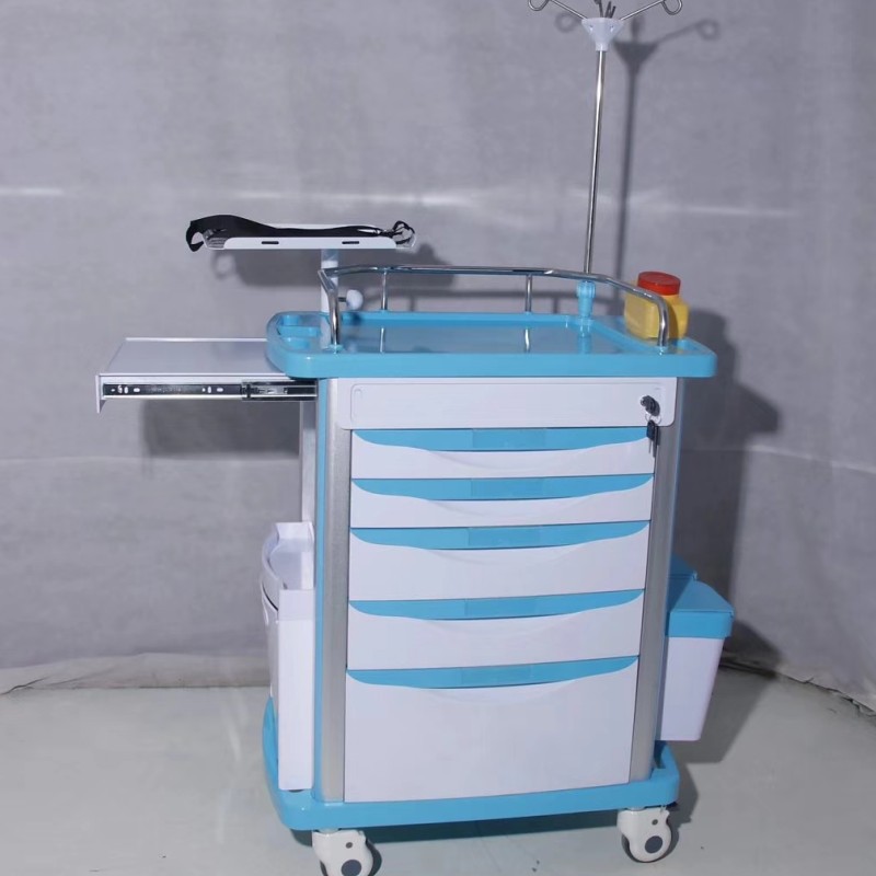 医院用abs急救药品抢救车治疗车医院手术推车病房送药车护理车