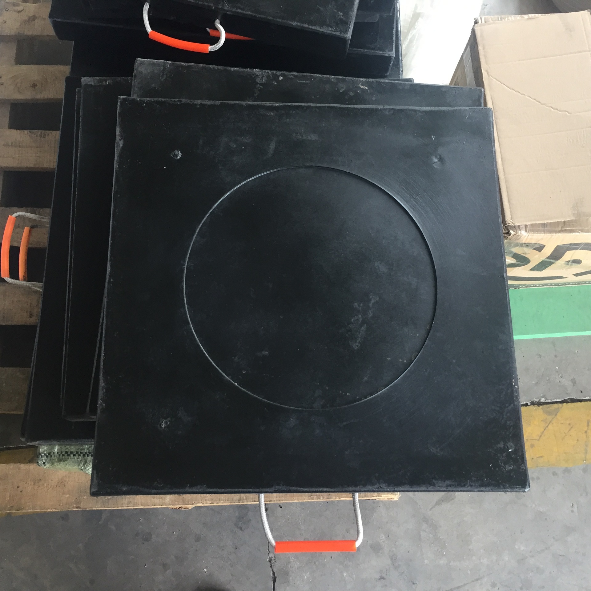 600*600*60超高分子量聚乙烯臂长52米混凝土泵车吊车支腿垫板 - 行行