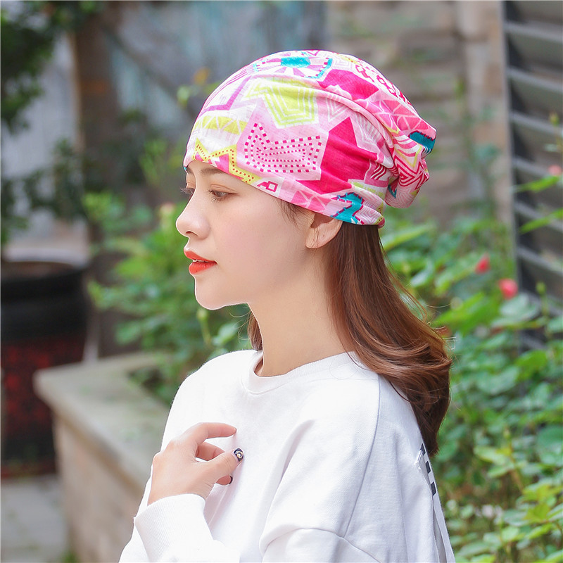 帽子女士夏季新品薄款冰丝透气化疗帽子防风月子帽春秋包头帽