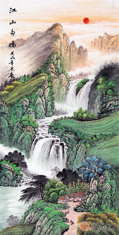 这么雅致的江南水乡风景山水画最适合用作装饰家居玄关