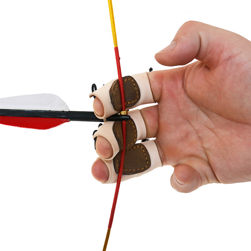 弓箭射箭独立护指皮质复合传统反曲美猎通用独立护指跨境热卖