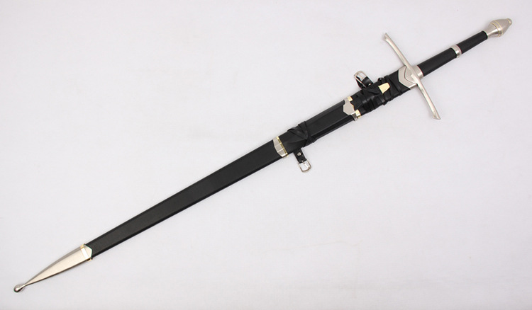 魔戒指环王阿拉贡游侠守护王者之剑 西洋剑 骑士剑影视道具未开刃