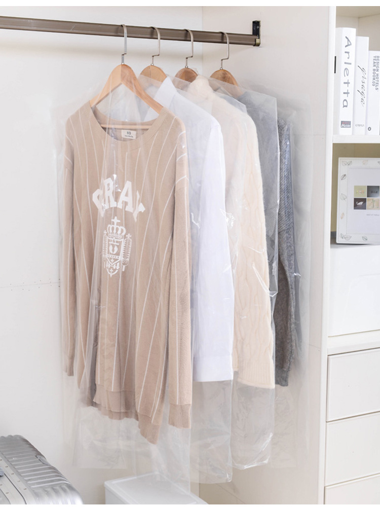 透明塑料防尘袋衣服防尘罩干洗店一次性大衣西装防尘袋衣物挂衣袋