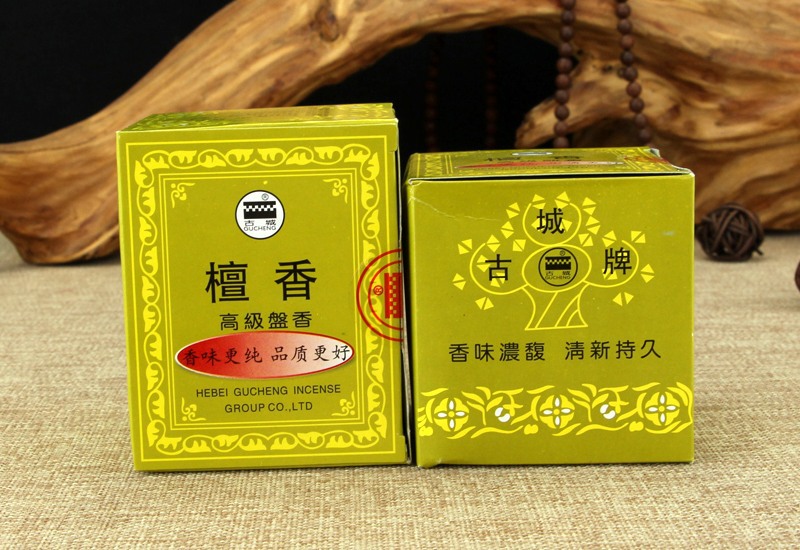 古城微烟檀香盘香印度奇楠香象藏盘香天牌熏香空气卫生香净化空气