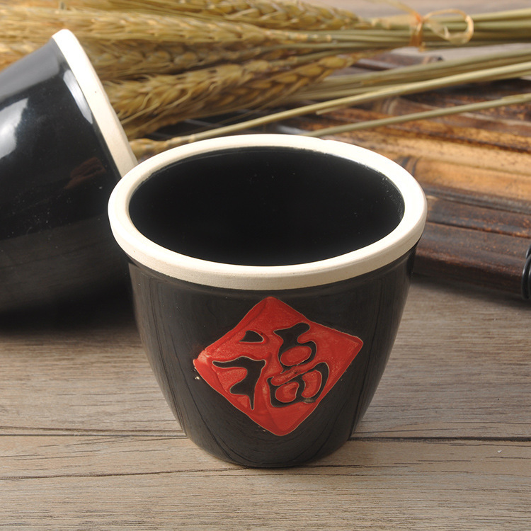 迷你小水缸 米缸 福字缸 陶瓷备件 复古摄影道具 农产品拍摄