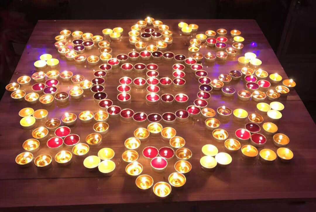 现货供应100粒装酥油灯两个颜色酥油灯 佛教用品酥油灯 欢迎选购