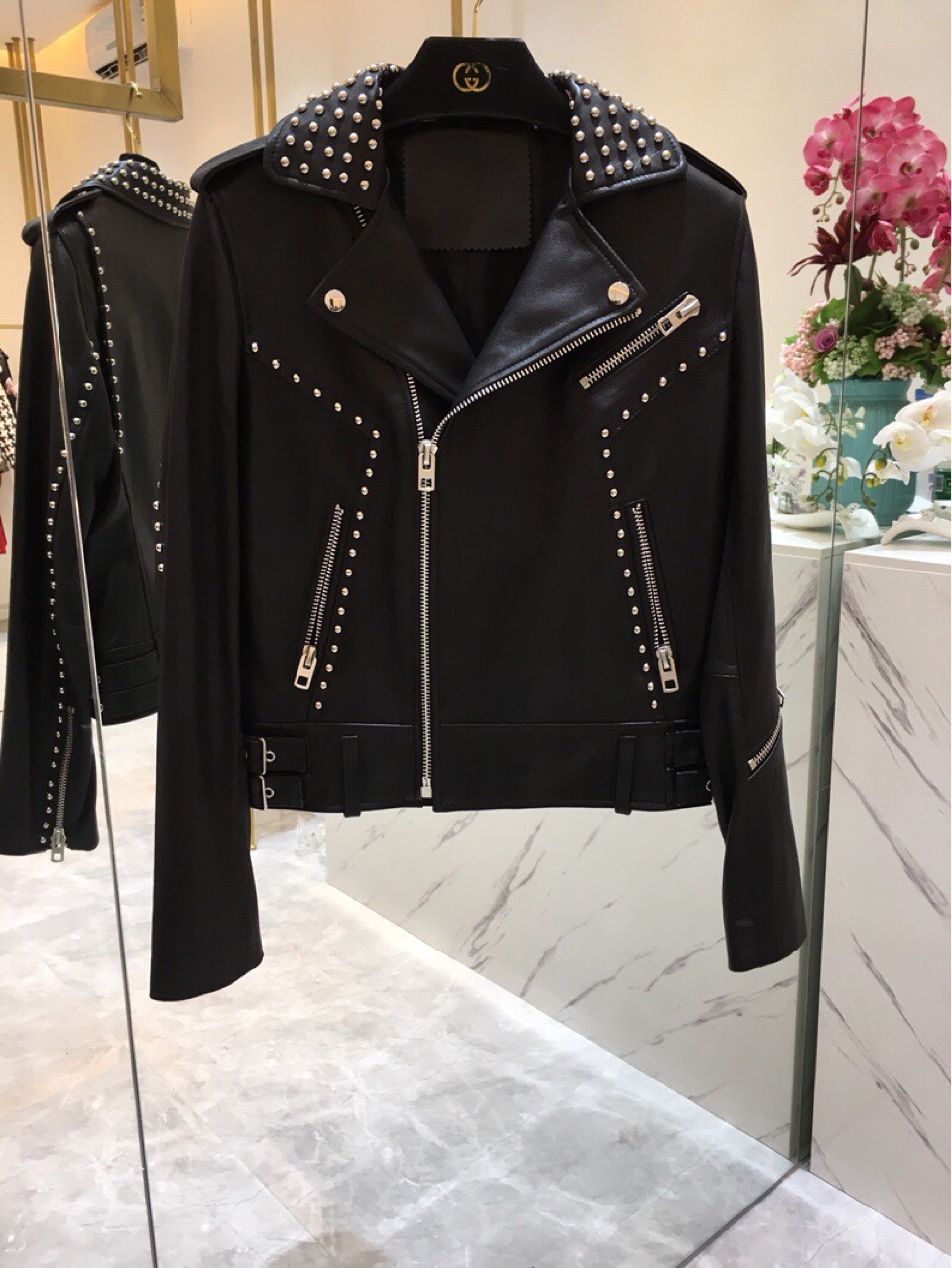 进口柳丁机车皮衣