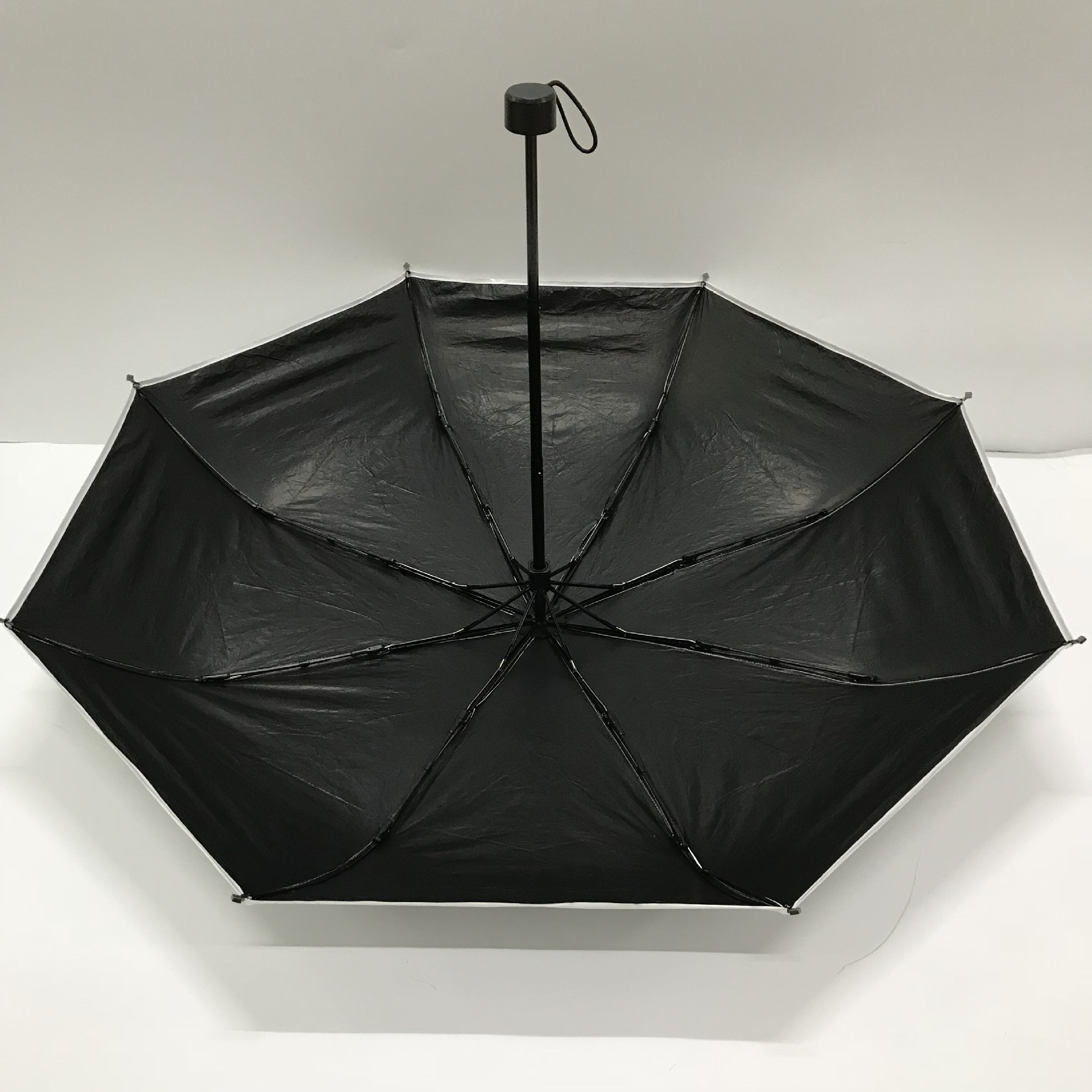 厂家直销特卫强折叠杜邦纸伞印制llogo杜邦授权认证牛皮纸三折伞