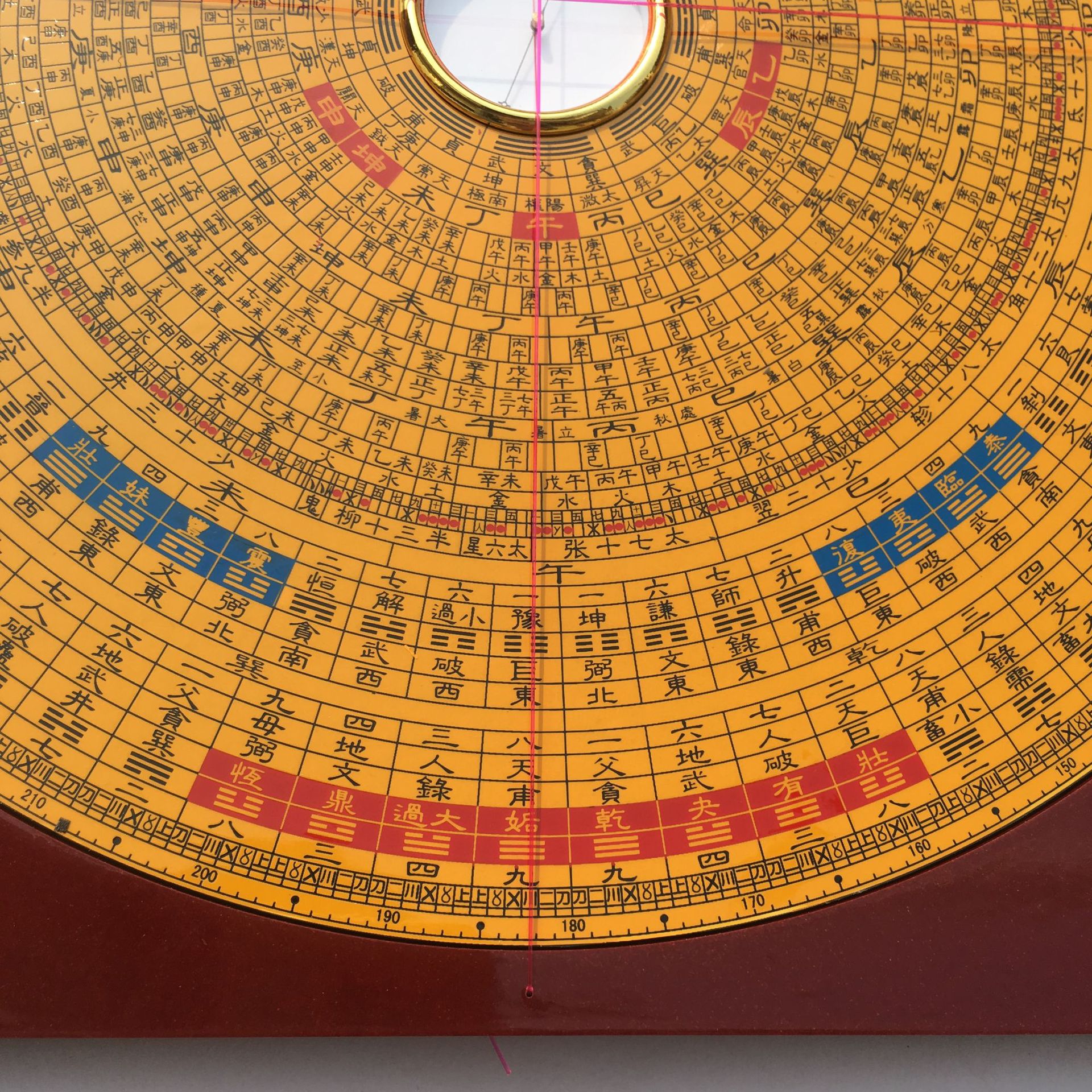 翰辉三元三合综合盘纯铜正品台湾风水罗盘高精度指南针铜面罗盘仪