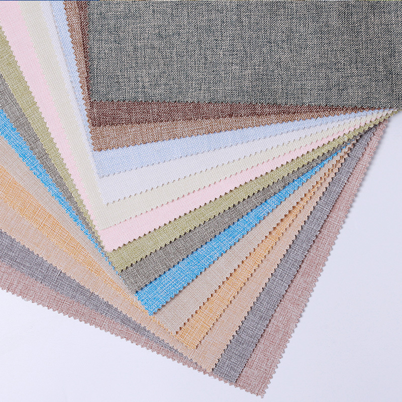 布莱尼无缝亚麻墙布素色壁布装修主材壁纸无纺布墙纸电视背景墙