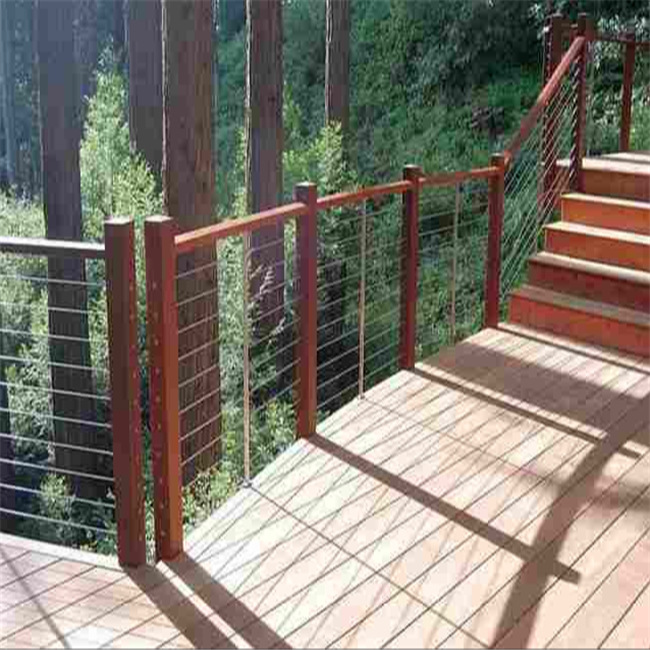 森林公园安全牢固不锈钢绳索护栏